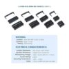 Glarks Profesional IDC Crimp Tool con 48 unids 0.100 in