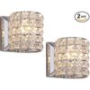 Loclgpm Juego de dos apliques de pared de cristal lámpara_1
