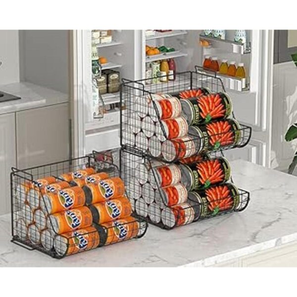 Dispensadores de latas apilables de 3 niveles con 3