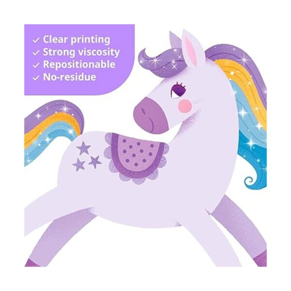 DECOWALL SG2119 Calcomanías de pared de unicornio_4