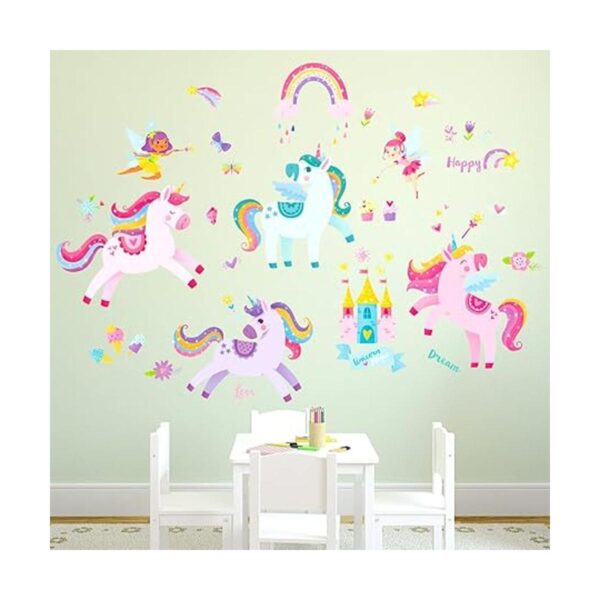 DECOWALL SG2119 Calcomanías de pared de unicornio_3