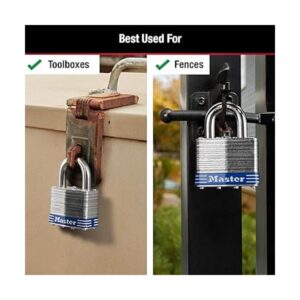 Master Lock Candado para exteriores 5T con llave paquete_4
