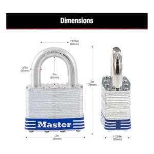 Master Lock Candado para exteriores 5T con llave paquete_6