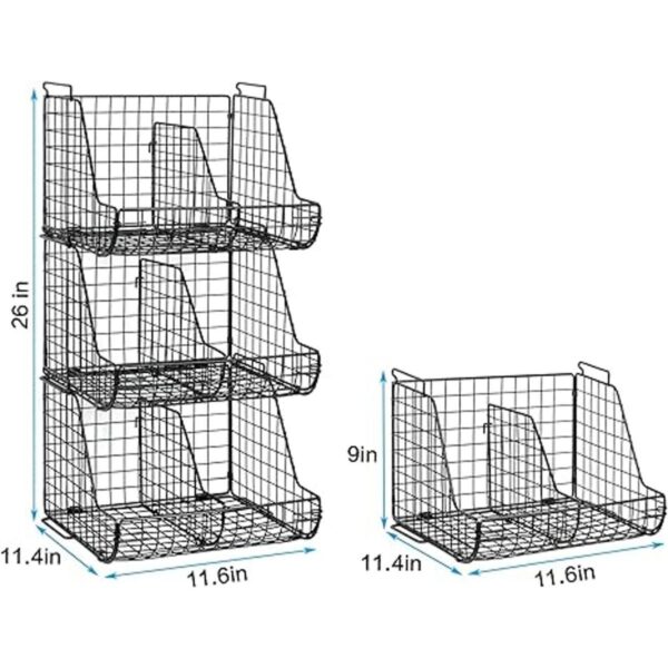 Dispensadores de latas apilables de 3 niveles con 3