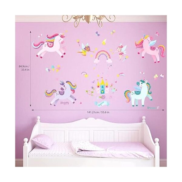 DECOWALL SG2119 Calcomanías de pared de unicornio_5