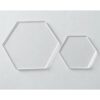 Hoja hexagonal de acrílico transparente cortada con láser