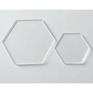 Hoja hexagonal de acrílico transparente cortada con láser