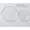 Hoja hexagonal de acrílico transparente cortada con láser