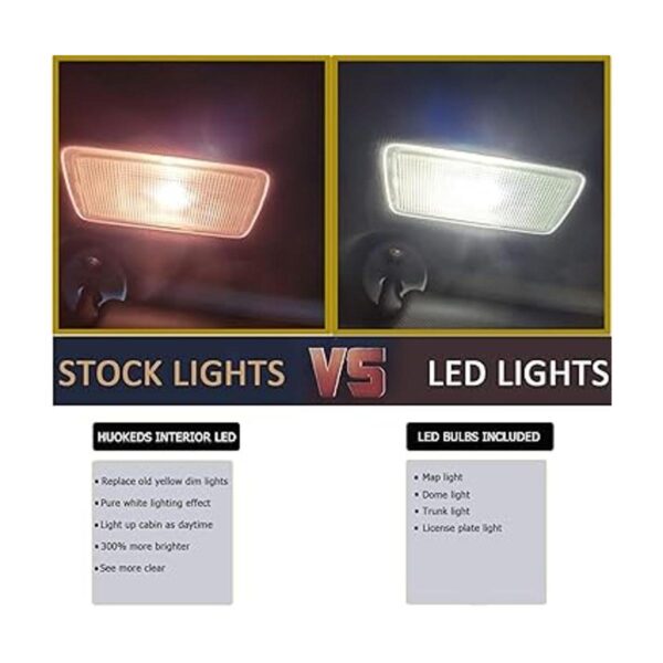 Kit de 6 luces LED interiores Corolla para Toyota Corolla_2