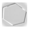 Hoja hexagonal de acrílico transparente cortada con láser