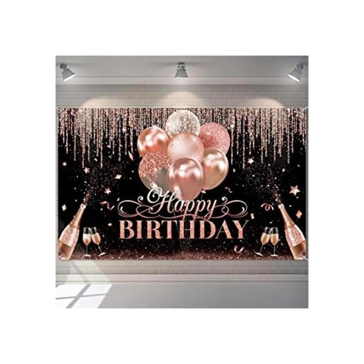 Suministros de decoración de fiesta de feliz cumpleaños