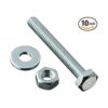 POWERTEC 71154 Juego de 10 tornillos hexagonales de acero_1