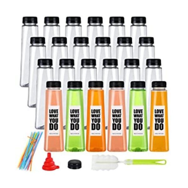 Paquete de 24 botellas de jugo de plástico PET vacías de_1