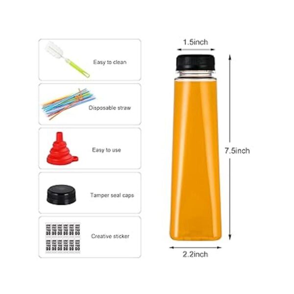 Paquete de 24 botellas de jugo de plástico PET vacías de_3