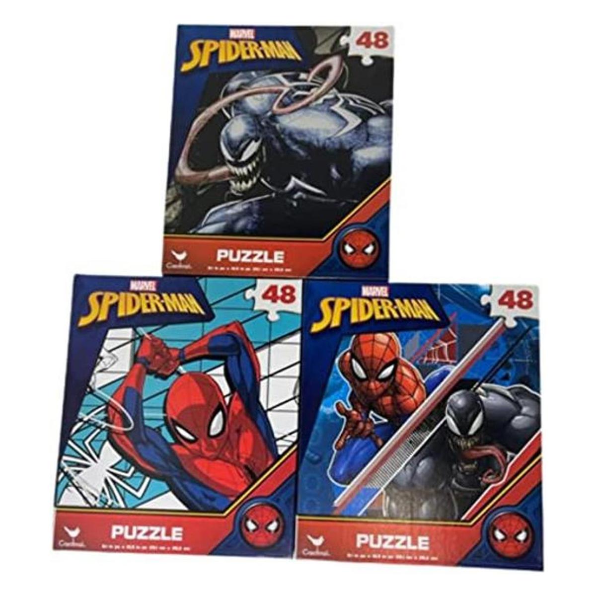 Rompecabezas de 48 piezas Marvel SpiderMan 3 unidades