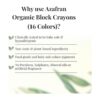 Azafran Crayones de bloques orgánicos 16 colores