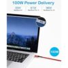 Cable USBC a USBC de 15 pies de largo de 100 W tipo C de