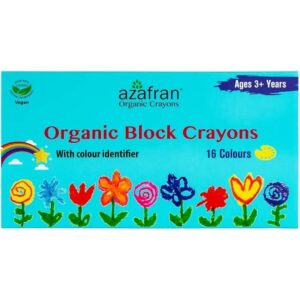 Azafran Crayones de bloques orgánicos 16 colores