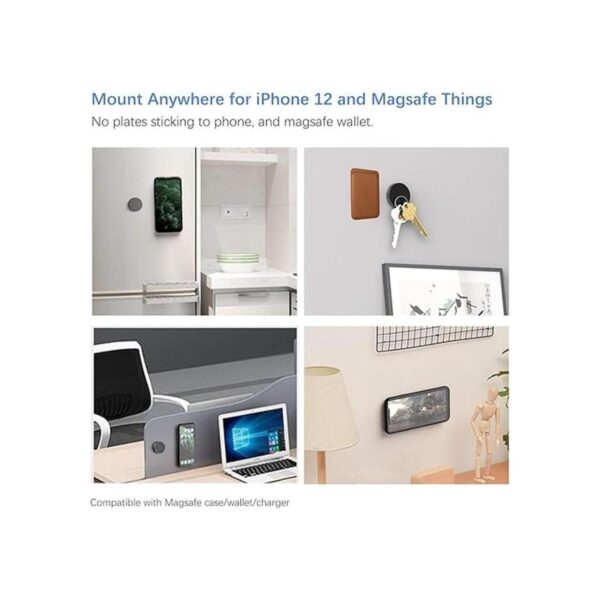 Soporte de pared magnético adhesivo para Magsafe_2