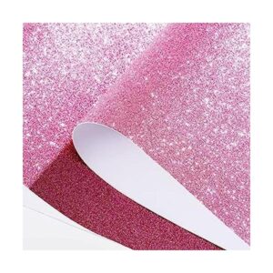 FunStick Cartulina rosa con purpurina de 3.9 x 200