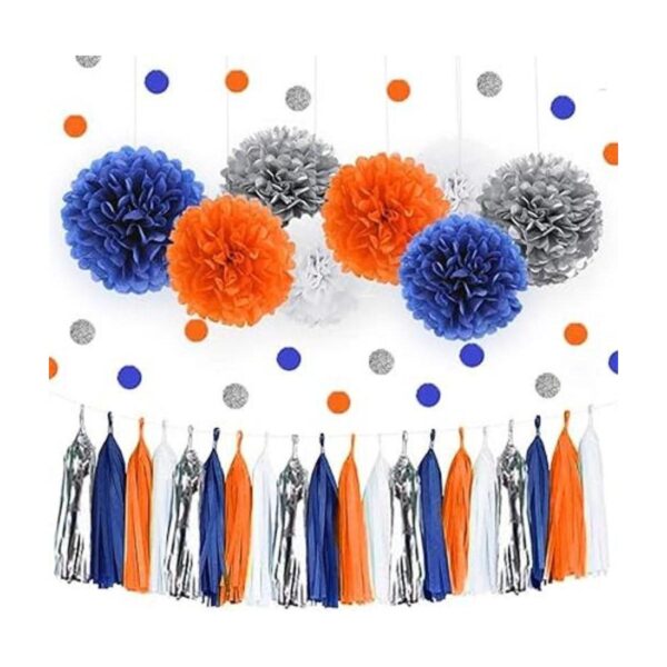 IGUO Carnaval suministros para fiestas de Navidad azul_1