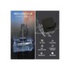 VISV Ganchos adhesivos de pared negros resistentes al_3