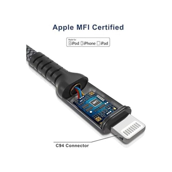 Basesailor Cable de carga USB C a Lightning de 10 pies con_2