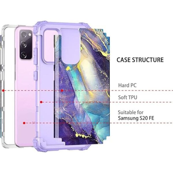 Rancase Funda para Galaxy S20 FE 5G tres capas_3