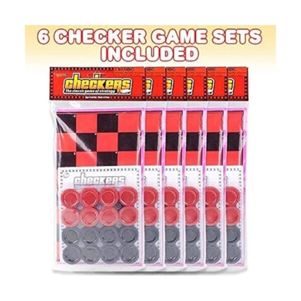Juego de mesa Gamie Checkers para niños juego de 6_5