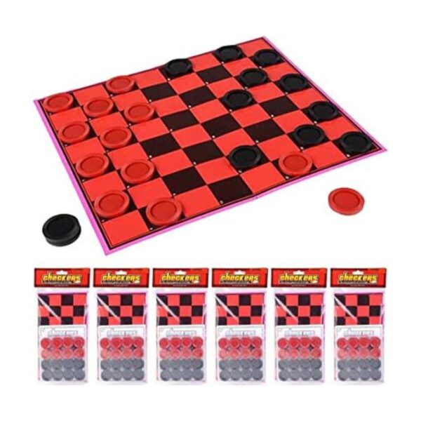 Juego de mesa Gamie Checkers para niños juego de 6_1