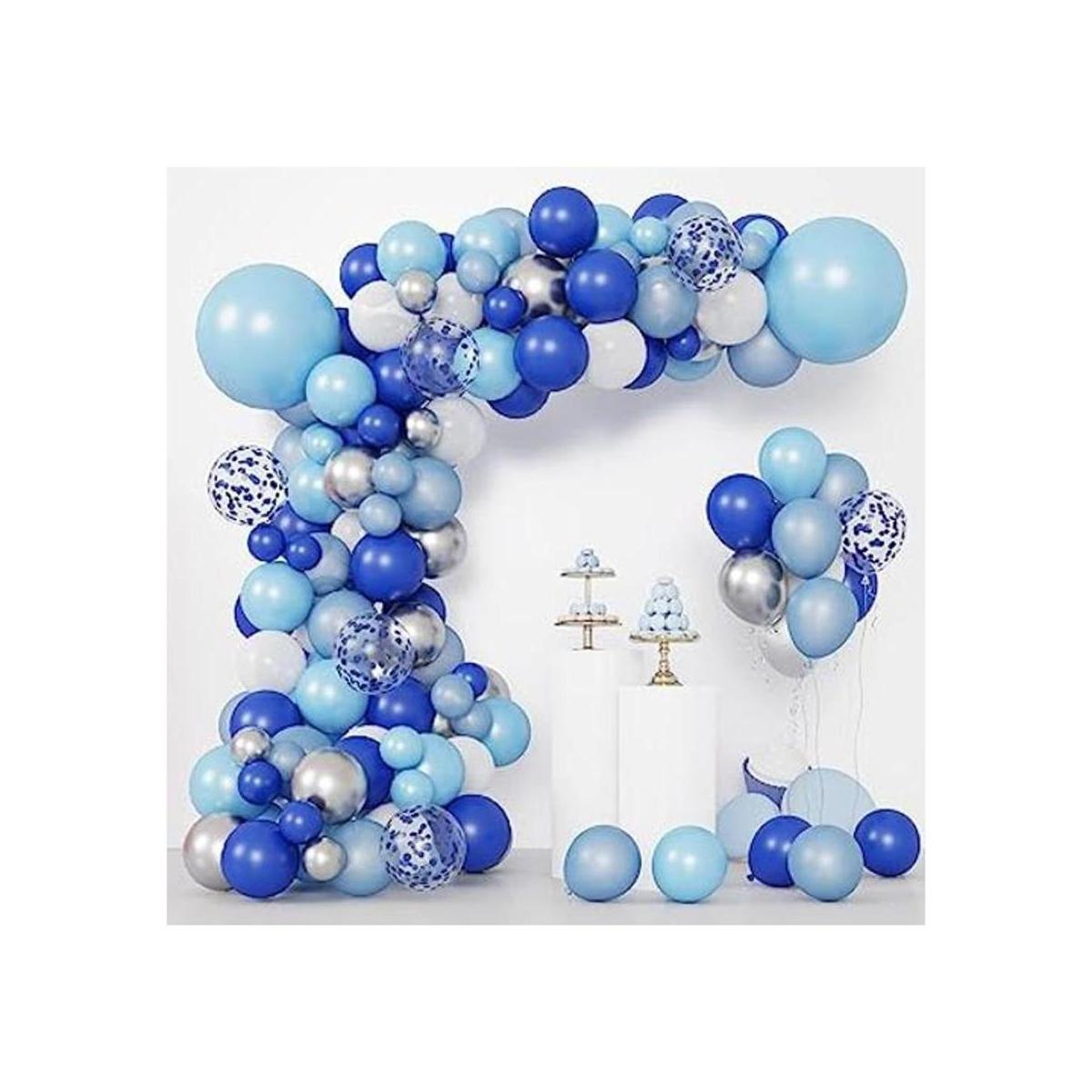 RUBFAC Kit de arco de guirnalda de globos azules 130