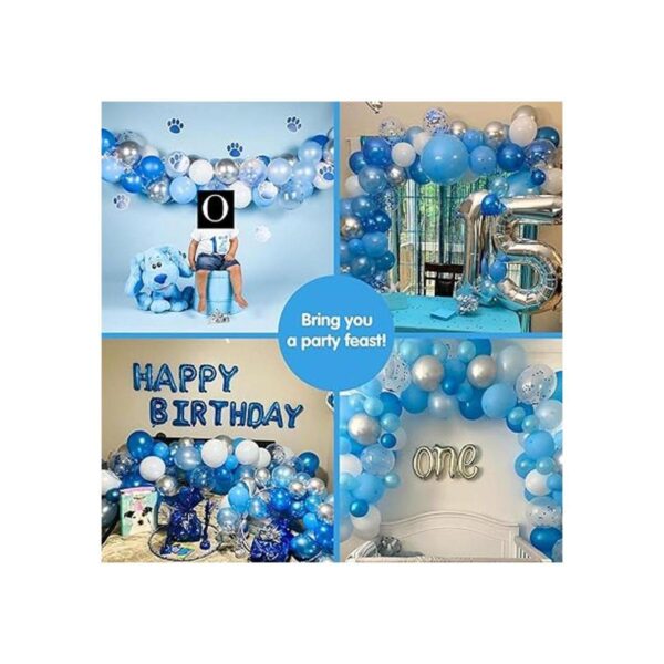 RUBFAC Kit de arco de guirnalda de globos azules 130_6