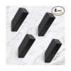 NINETREX Ganchos negros para toallas de pared modernos SUS