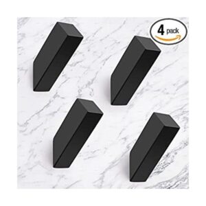 NINETREX Ganchos negros para toallas de pared modernos SUS
