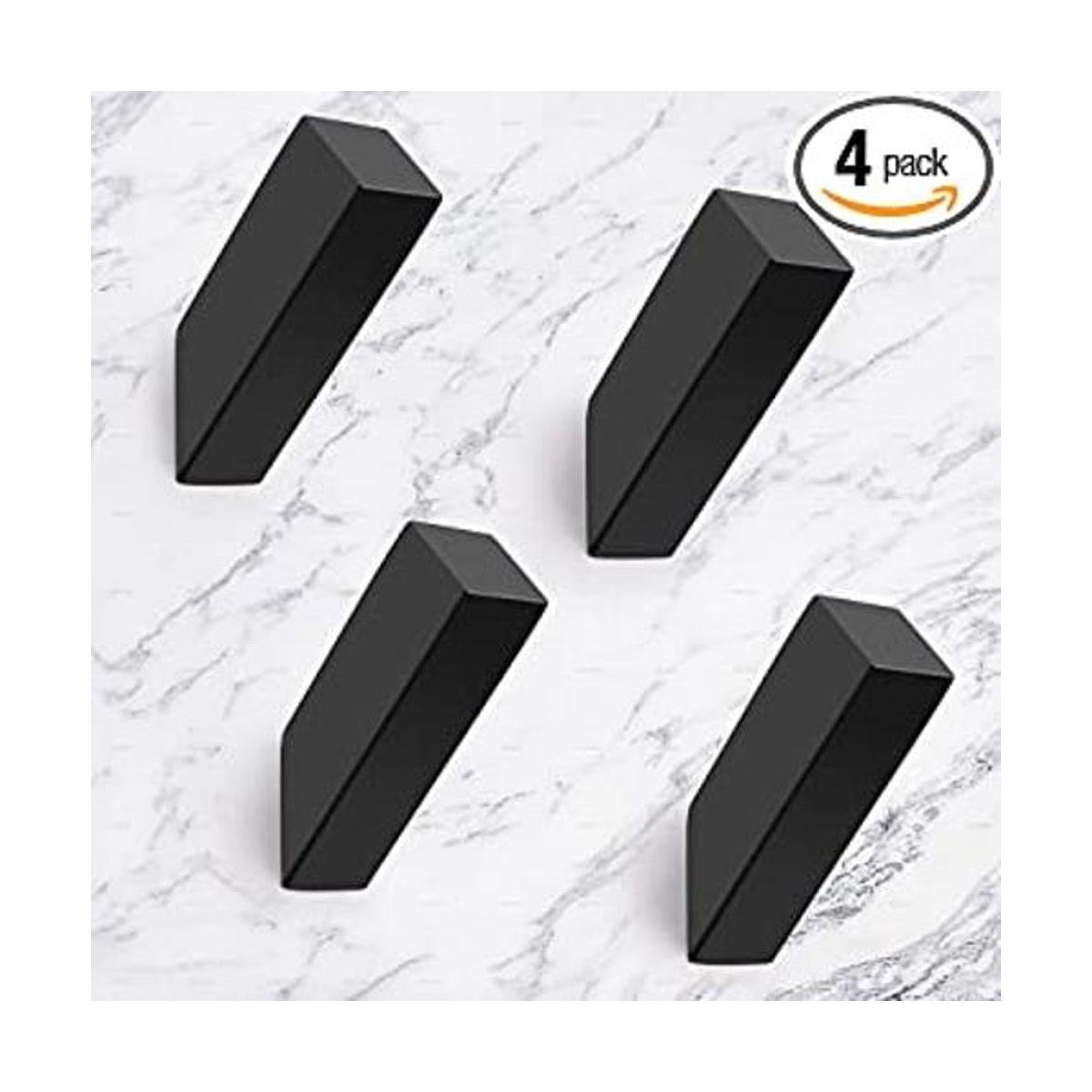 NINETREX Ganchos negros para toallas de pared modernos SUS