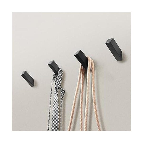 NINETREX Ganchos negros para toallas de pared modernos SUS