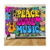 FFUN SOUL Tapiz de Peace Love gran franela suave de 80 x_1