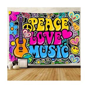 FFUN SOUL Tapiz de Peace Love gran franela suave de 80 x_1