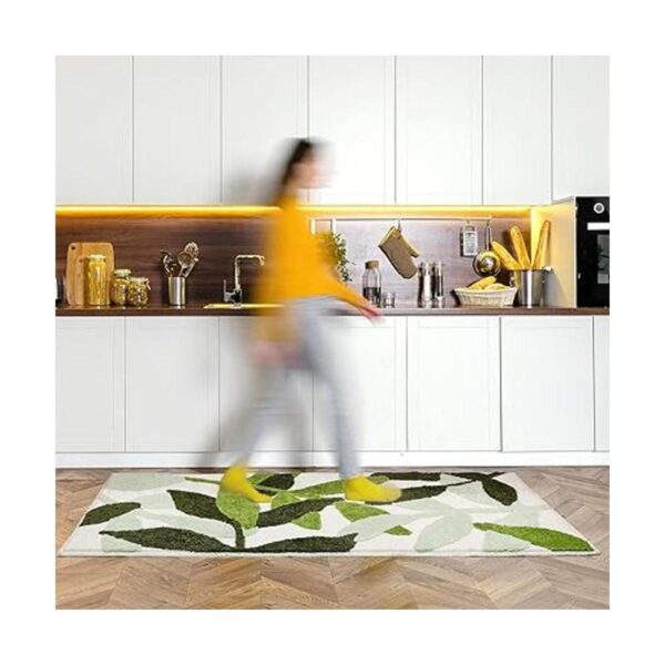 Leaves Alfombra de baño de 24 x 60 pulgadas