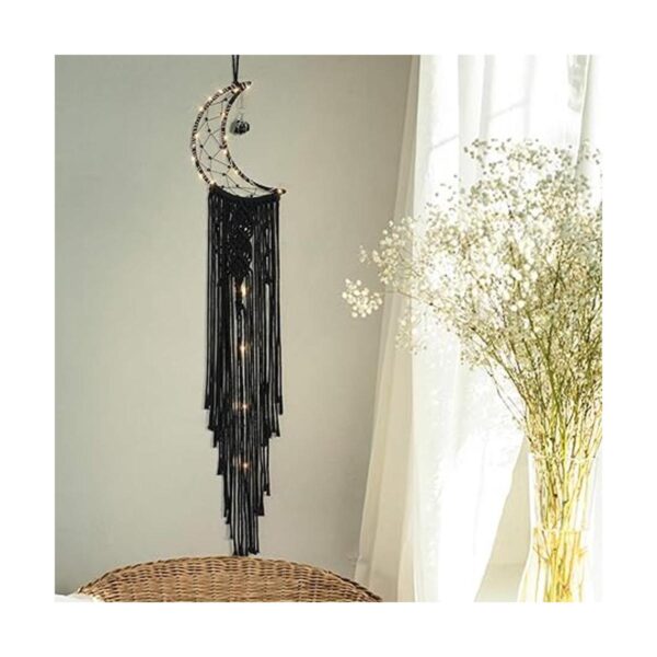 KHOYIME Atrapasueños Decoración bohemia negra con piedra