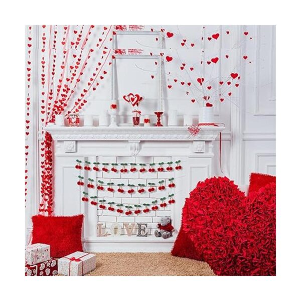 3 piezas de guirnalda de cerezas decoración de