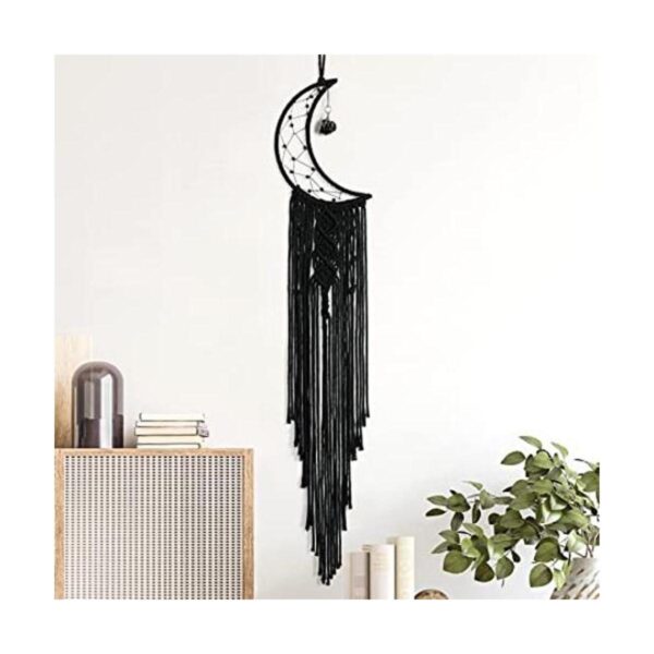 KHOYIME Atrapasueños Decoración bohemia negra con piedra