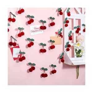 3 piezas de guirnalda de cerezas decoración de