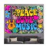 FFUN SOUL Tapiz de Peace Love gran franela suave de 80 x_4