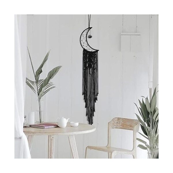KHOYIME Atrapasueños Decoración bohemia negra con piedra