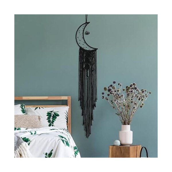 KHOYIME Atrapasueños Decoración bohemia negra con piedra