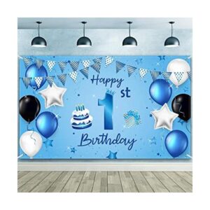 Telón de fondo de feliz primer cumpleaños para niños