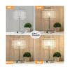 Lámpara de mesa de cristal con control táctil con puertos_3