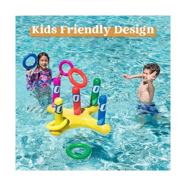 Juego de 2 juegos de lanzamiento inflable de piscina que