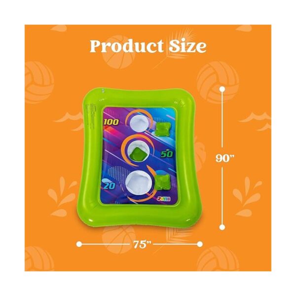 Juego de 2 juegos de lanzamiento inflable de piscina que